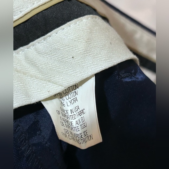 Theory Women's Blue Wide Leg Cropped Crop Stretch Pants Size 4 Cotton Lycra - Picture 2 of 9